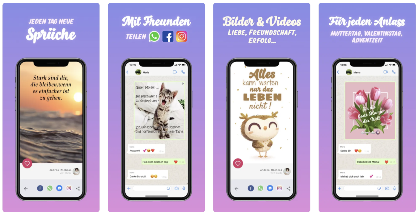 Die 12 besten Sprüche Apps Zitate für dein Smartphone [Liste]